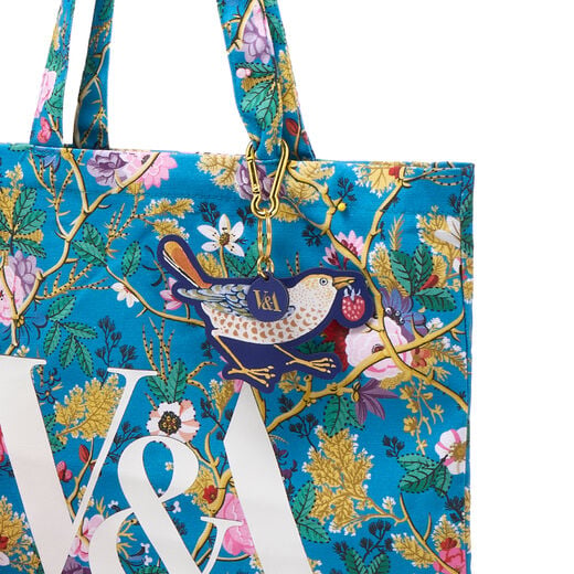 William Morris Strawberry Thief bag charm